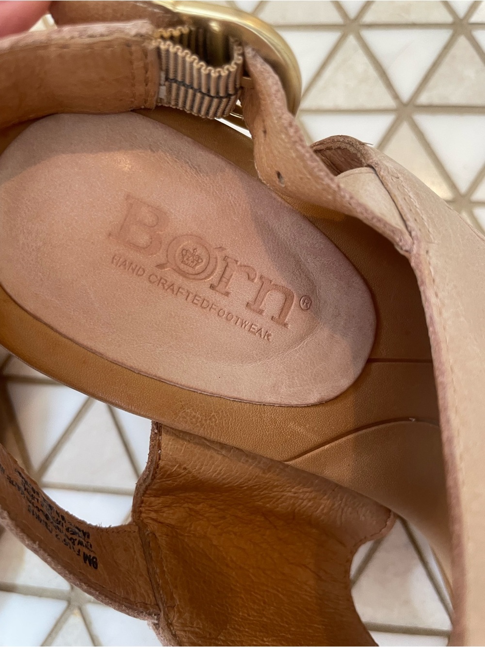 Born Leather Heeled Sandals Women’s Size 9 - Picture 4 of 7